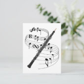 Oboe Postkarte (Stehend Vorderseite)