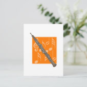 Oboe Postkarte (Stehend Vorderseite)