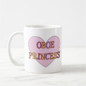 Oboe Prinzessin Mug Kaffeetasse (Links)