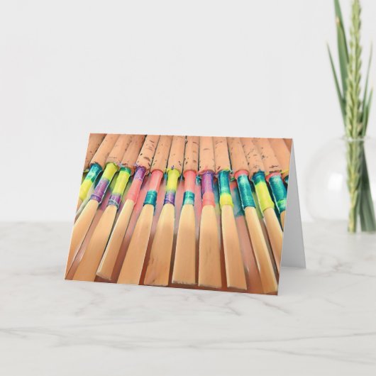 Oboe Reed Blank Card Karte (Vorderseite)