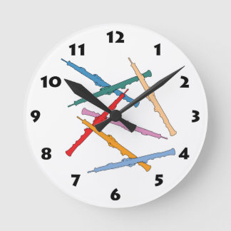 Oboe Runde Wanduhr