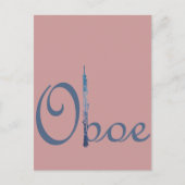 Oboe Script Postkarte (Vorderseite)