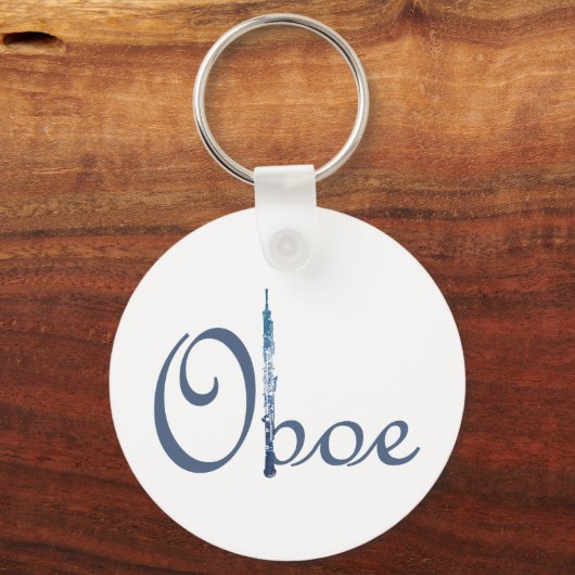 Oboe Script Schlüsselanhänger (Vorderseite)