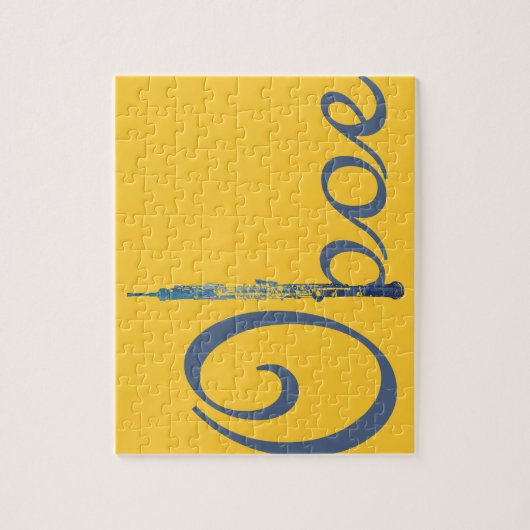 Oboe Skript Puzzle (Vertikal)