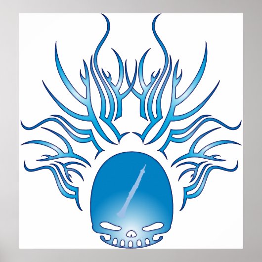 Oboe Skull Poster (Vorne)