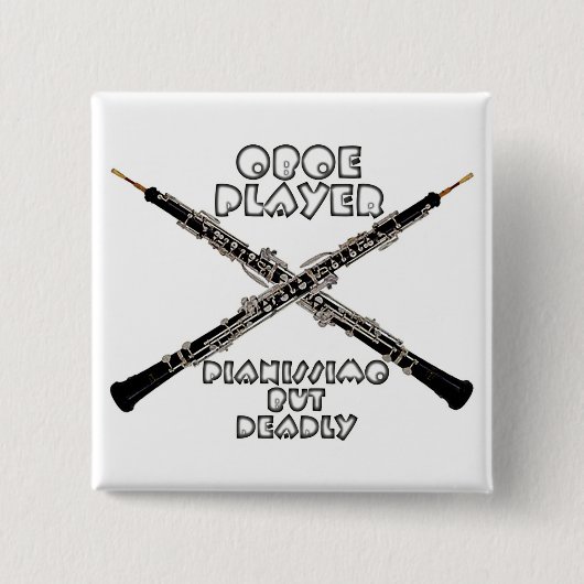 Oboe Spieler Button (Vorderseite)