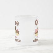 Oboe spielt für Schokolade Mattglastasse (Mittel)