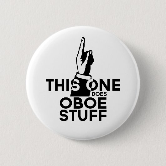 Oboe Stuff - Funny Oboe Music Button (Vorderseite)