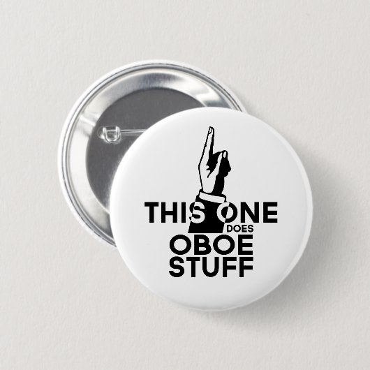 Oboe Stuff - Funny Oboe Music Button (Vorne & Hinten)
