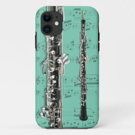Oboe u. Notenentelefonkasten. Auswahlfarbe Case-Mate iPhone Hülle
