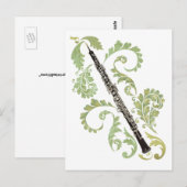 Oboe und Foliage Postkarte (Vorne/Hinten)