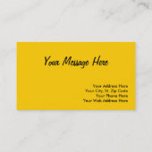 Oboe Visitenkarte (Rückseite)