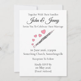 Oboe Wedding Einladung Oboist Woodwind Musicians