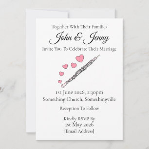 Oboe Wedding Einladung Oboist Woodwind Musicians