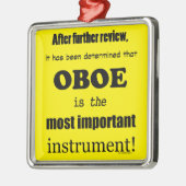 Oboe wichtigstes Instrument Ornament Aus Metall (Links)