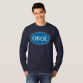 Oboe Winter Snowflakes T-Shirt (Vorne ganz)