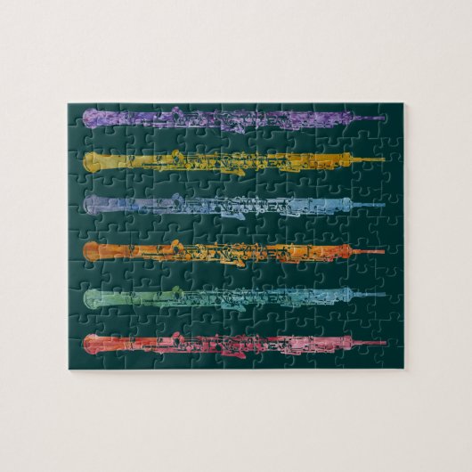 Oboe Zeichenstifte Puzzle (Horizontal)