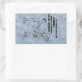 Oboe Zombie Explode rechteckige Aufkleber (Tasche)