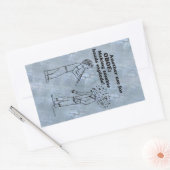 Oboe Zombie Explode rechteckige Aufkleber (Umschlag)