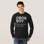 Oboejunge Definition Oboist 1 T-Shirt (Vorne ganz)
