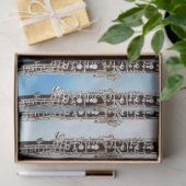 Oboen wiederholen sich gegen den Hintergrund des b Seidenpapier (Geschenk)