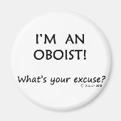 Oboist Entschuldigung Magnet (Vorne)