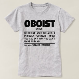 Oboist Noun Definition Band Memes Oboe Player T-Shirt