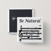 Oboists können zu natürlichem B Button (Vorne & Hinten)