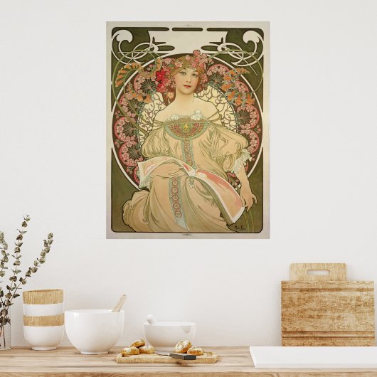 Obraz 1897 von Alfons Mucha - Poster (Küche)