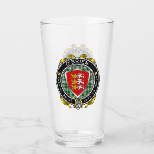 O'Brien/Brien Irish Shield Beer Glass Glas (Rückseite)