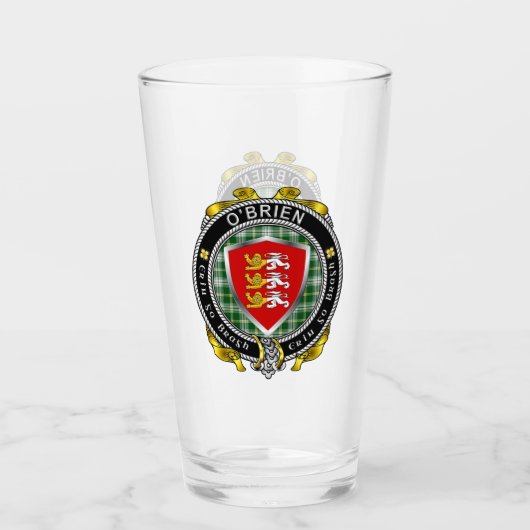 O'Brien/Brien Irish Shield Beer Glass Glas (Vorderseite)