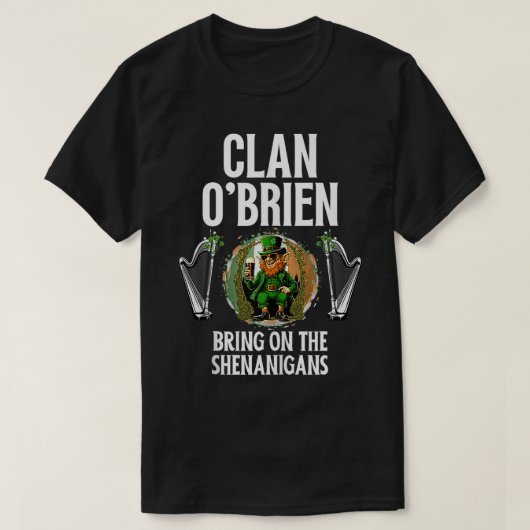 OBrien Clan St Patricks Day Irland Familienname Pa T-Shirt (Design vorne)