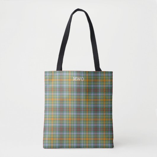 O'Brien Clan Tartan Kariertes Monogramm Tasche (Vorderseite)