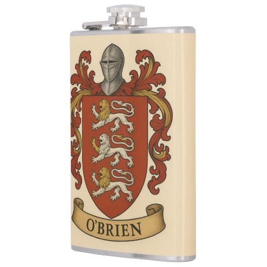 O'Brien Coat of Arms Flask Flachmann (Links)