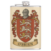 O'Brien Coat of Arms Flask Flachmann (Vorderseite)