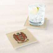 O'Brien Coat of Arms Glass Coaster Glasuntersetzer (Schrägansicht)