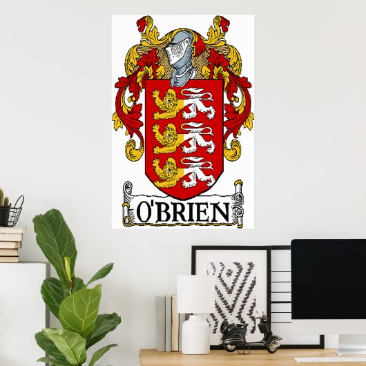 O'Brien Coat of Arms Print Poster (Heimbüro)