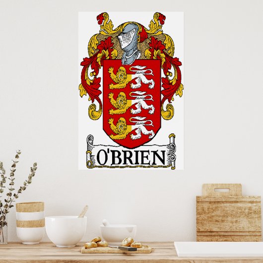 O'Brien Coat of Arms Print Poster (Küche)