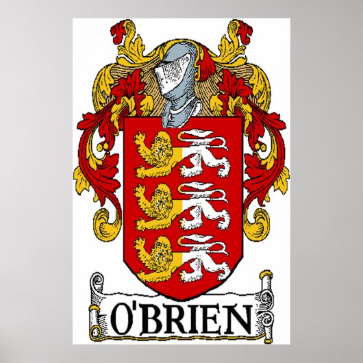 O'Brien Coat of Arms Print Poster (Vorne)