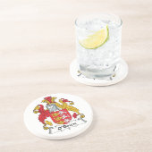 O'Brien-Familienwappen Sandstein Untersetzer (Seite)