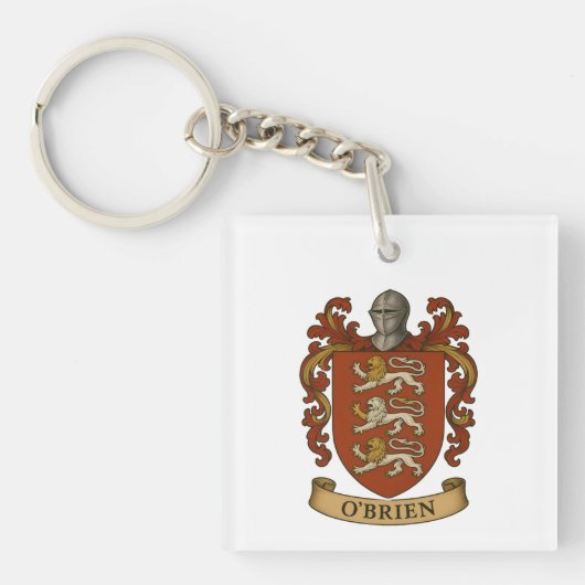 O'Brien Family Crest Keychain Schlüsselanhänger (Vorderseite)