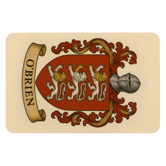 O'Brien Family Crest Magnet (Horizontal)