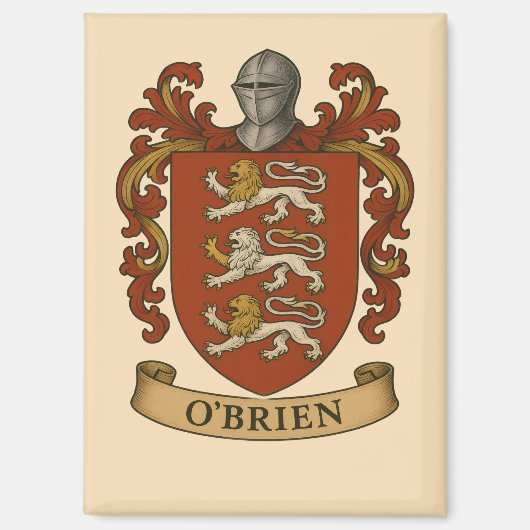 O'Brien Family Crest Magnet (Vorderseite)