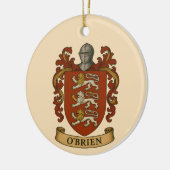 O'Brien Family Crest Magnet Keramik Ornament (Links)