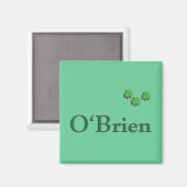 O'Brien Family Magnet (Vorderseite/Rückseite)