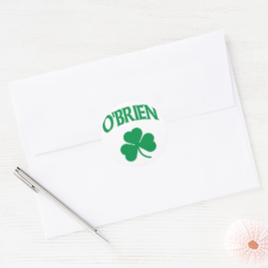 O'Brien Irish Runder Aufkleber (Umschlag)