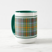 O'Brien Tartan Muster farbenfroh irisch Kariert Tasse (Vorderseite Links)