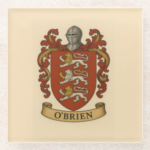O'Brien Wappen Glasuntersetzer