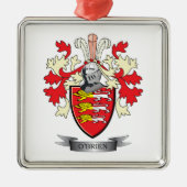 O'Brien-Wappen Silbernes Ornament (Vorne)