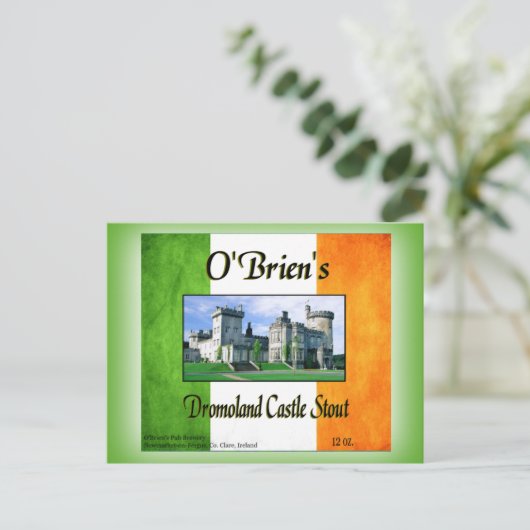 O'Briens Dromoland Castle Postkarte (Stehend Vorderseite)